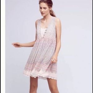 Anthropologie Maeve Violetta Floral Slip Dress